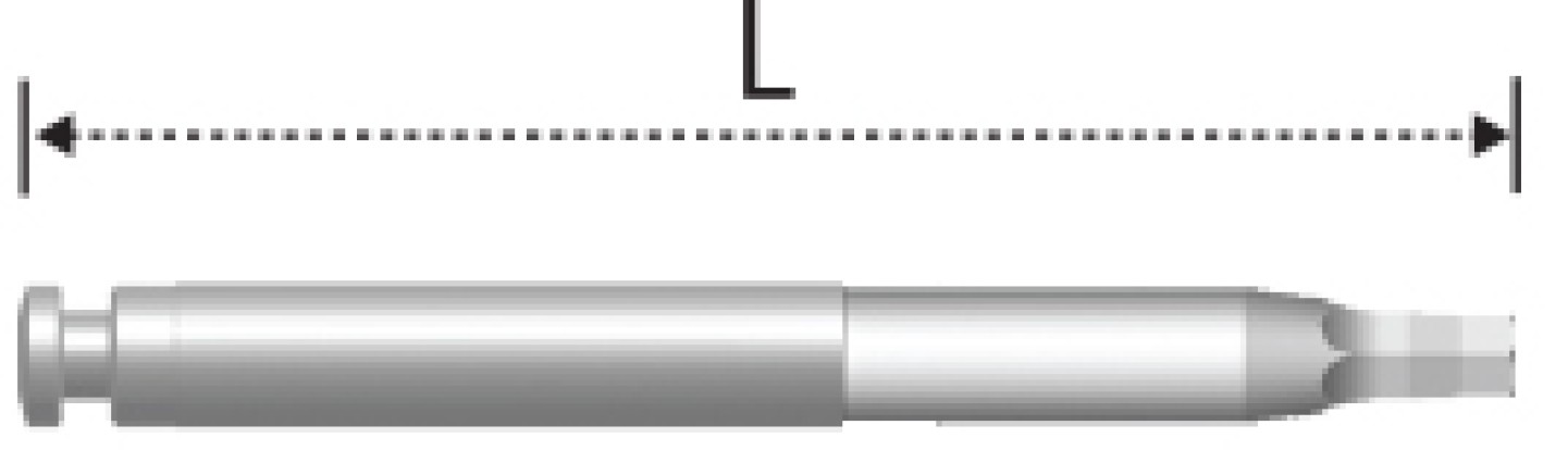 Отвертка для наконечника L 22 мм с шестигранником 1,2 мм ИННО KMD12S