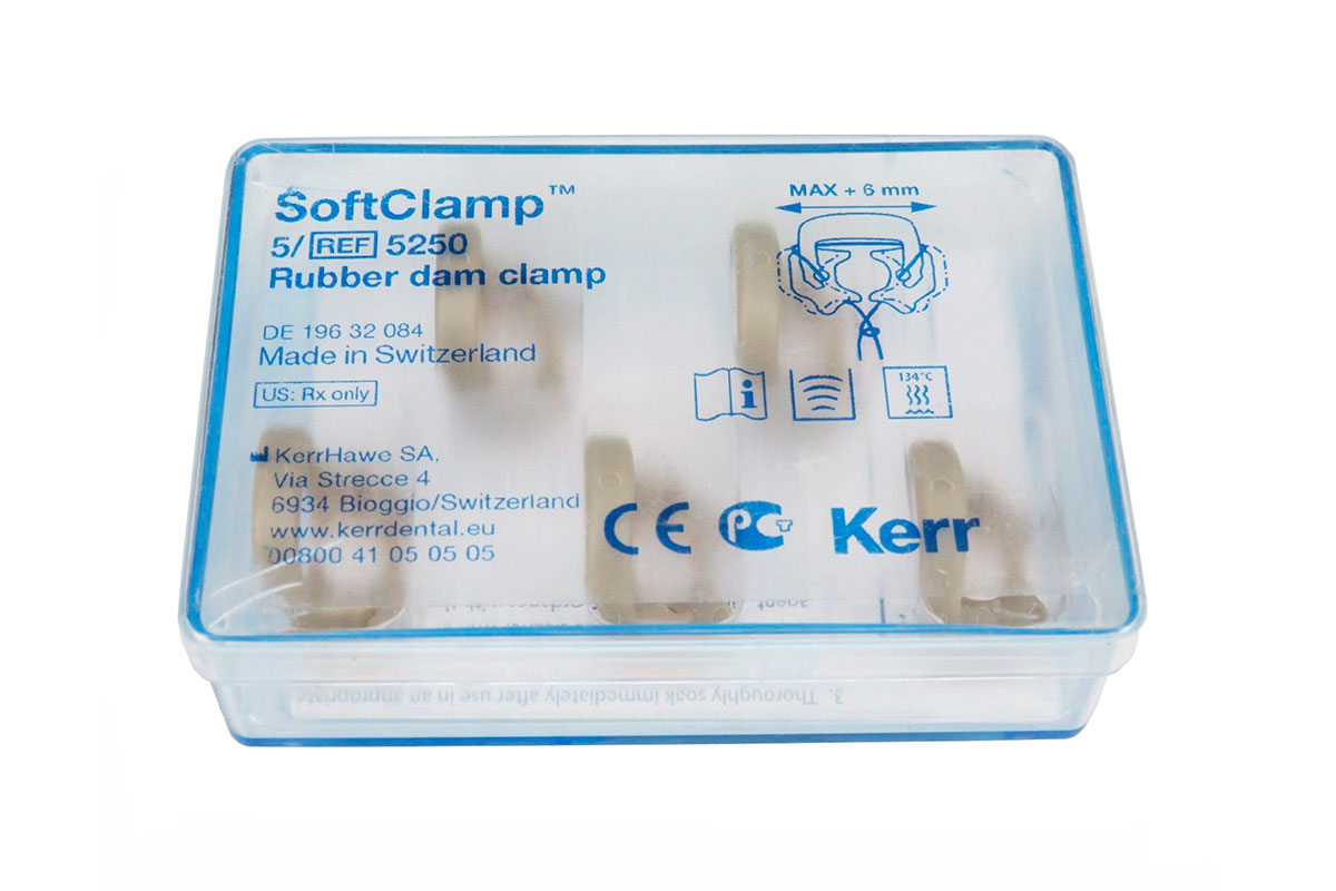 Кламп/кламмер кофердама SoftClamp General Kit набор 5 шт Kerr 5250