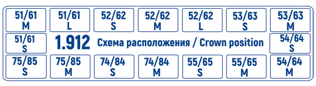 Матрицы 1.912 колпачки лавсановые для детских зубов 64 шт Тор ВМ