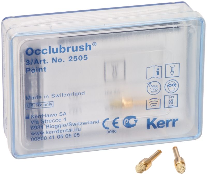 Щетка Occlubrush с карбидом кремния чашка с острым кончиком Kerr 2512/1