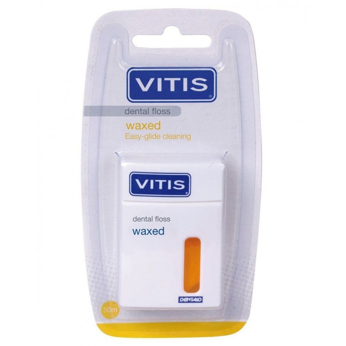 Нить зубная Vitis Waxed Dental Floss желтая 50 м 5211600