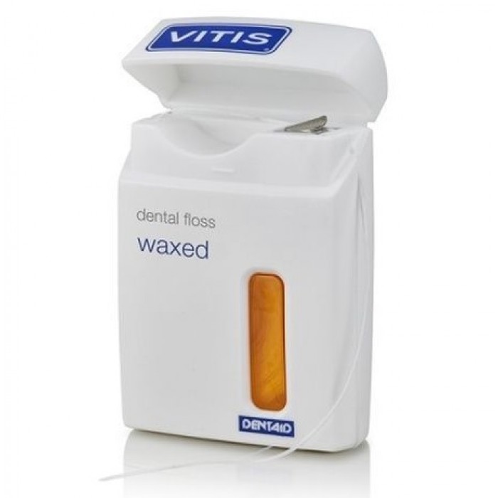 Нить зубная Vitis Waxed Dental Floss желтая 50 м 5211600