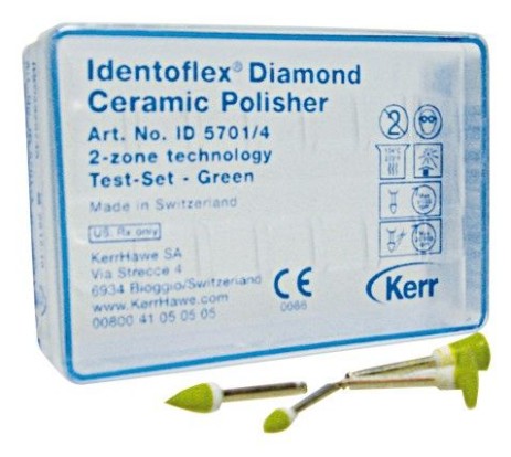 Полир Identoflex Diamond Ceramic Polishers набор для керамики 4 шт Kerr 5701/4