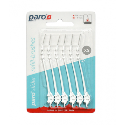 Ершики м/з Paro Slider refill XS белые 6 шт 1031